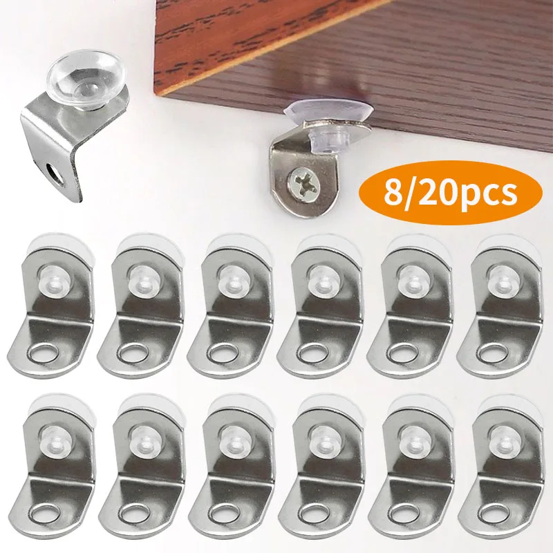 8/20pcs Board Holder, Right Angle Bracket, with Suction Cup Partition Support, Used for Wardrobes, Shoe Cabinets, Cabinets