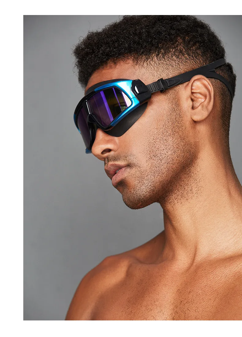 Gafas de natación para miopía, lentes impermeables antivaho con dioptrías, deportivas, ajustables, de lectura, de acetato, para hombre y mujer