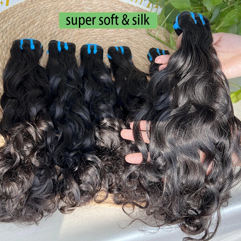 18A 미가공 워터 웨이브 인모 헤어 번들 곱슬머리 엮임 자연 웨이브 생처녀 루즈 딥 웨이브 헤어 번들