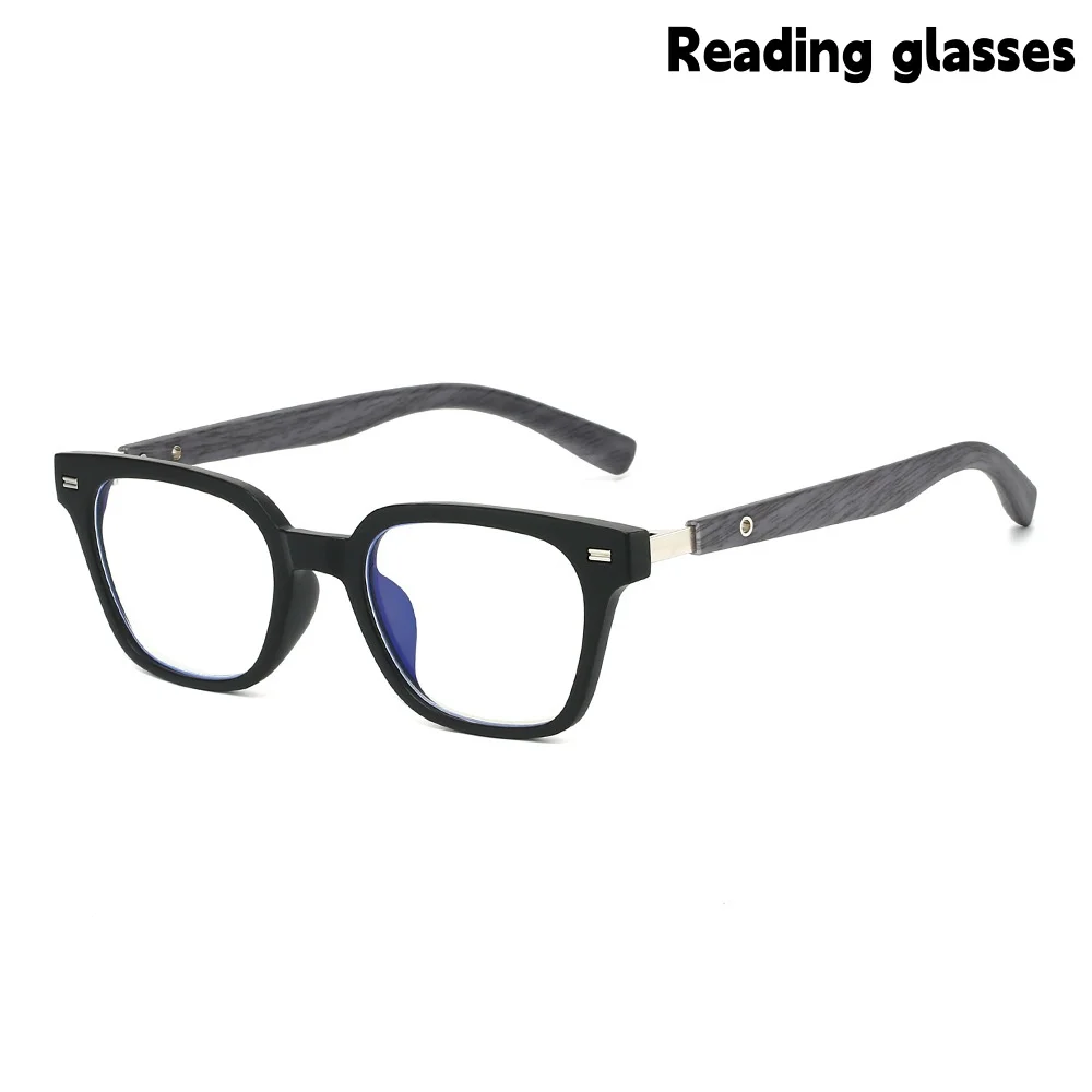 Men's and Women's Fashionable Square Frame Trendy Eyeglass Frames Korean Style Anti-Blue Light Reading Glasses
