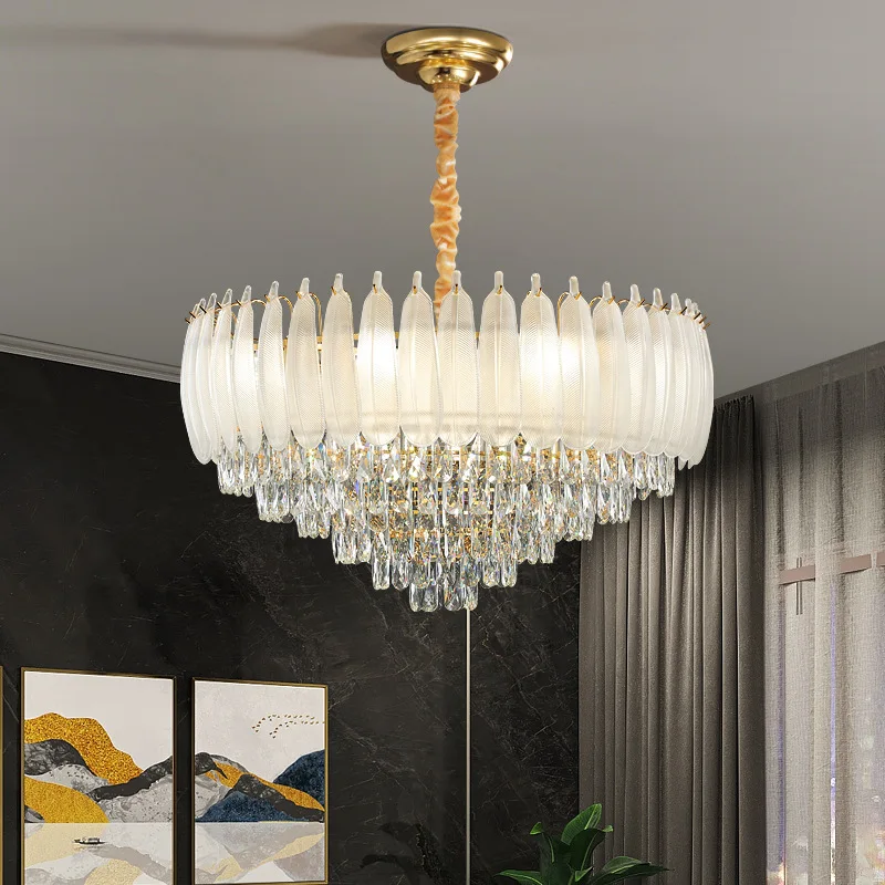 

Living room, dining room, home new high-end luxury romantic wedding room, bedroom crystal chandelier