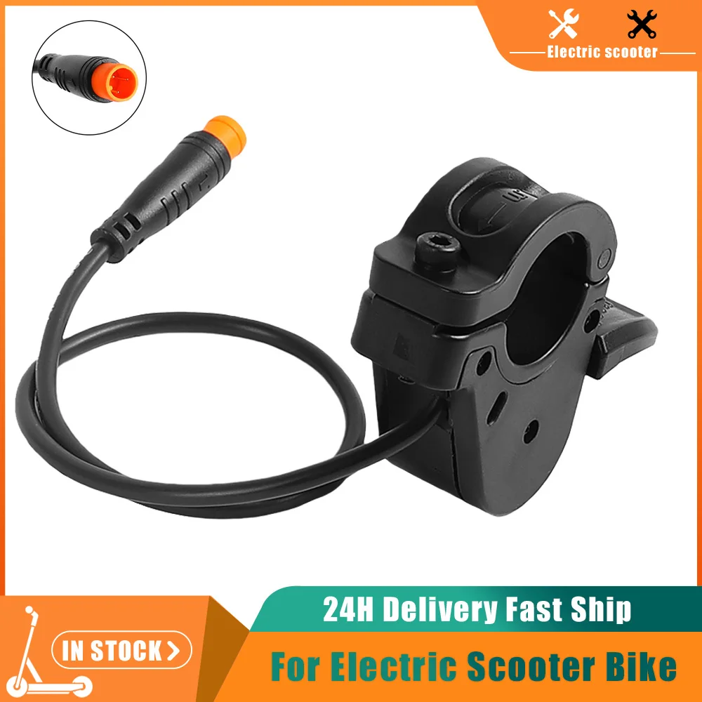 

Ebike Thumb Throttle 300X Finger Throttle 24V 36V 48V 60V 72V Universal Voltage for Electric Scooter Bicycle Accelerator Part
