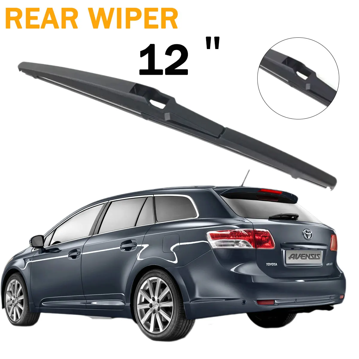 1 Stück Heckwischerblatt 12 Zoll für Toyota Avensis Kombi T270 2009-2019 Windschutzscheibe Heckscheibenwischerblatt Autozubehör