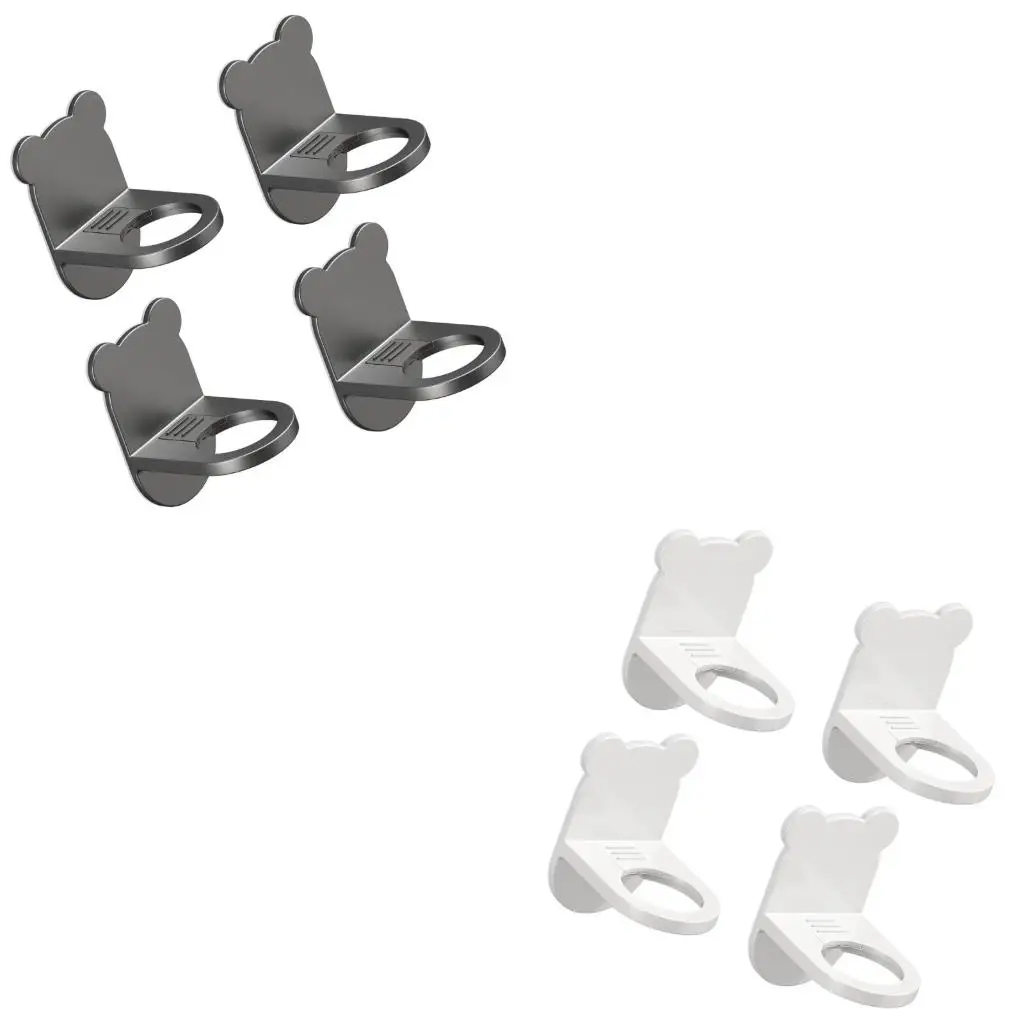 

Pack of 4 Adhesive Shower Gel Holder Shampoo Bottle Storage Hanger Waterproof Body Wash Organizers for Bathroom Use