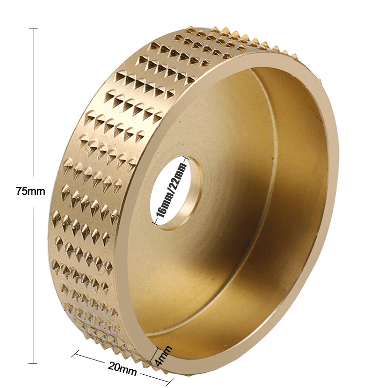 Imagem -02 - Furo Redondo Ângulo de Madeira Rebolo Polimento Lixamento Escultura Ferramenta Rotativa Disco Abrasivo Ferramentas para Angle Grinder 16 mm 22 mm