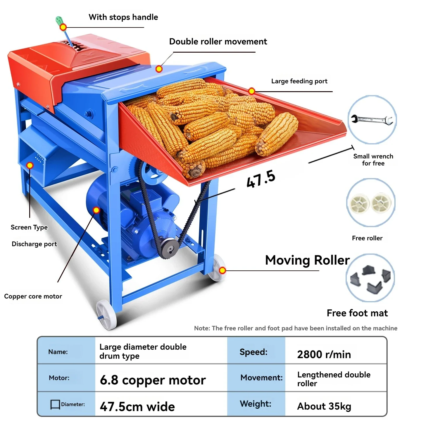 Electric Corn Thres…