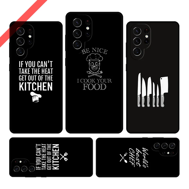 Baking Cooking Baker Pastry Chef Kitchen Phone Case For Samsung S20 FE S21 S10 S23 Plus S24 S22 Ultra Note20 Note10 S9 S8 Cover