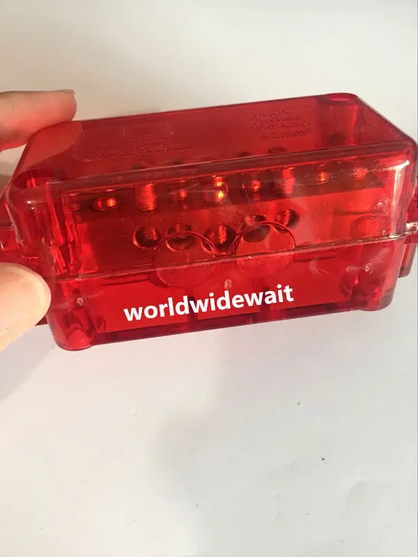Red 500V 165A 7 Hole Link Neutral/Active Junction Box