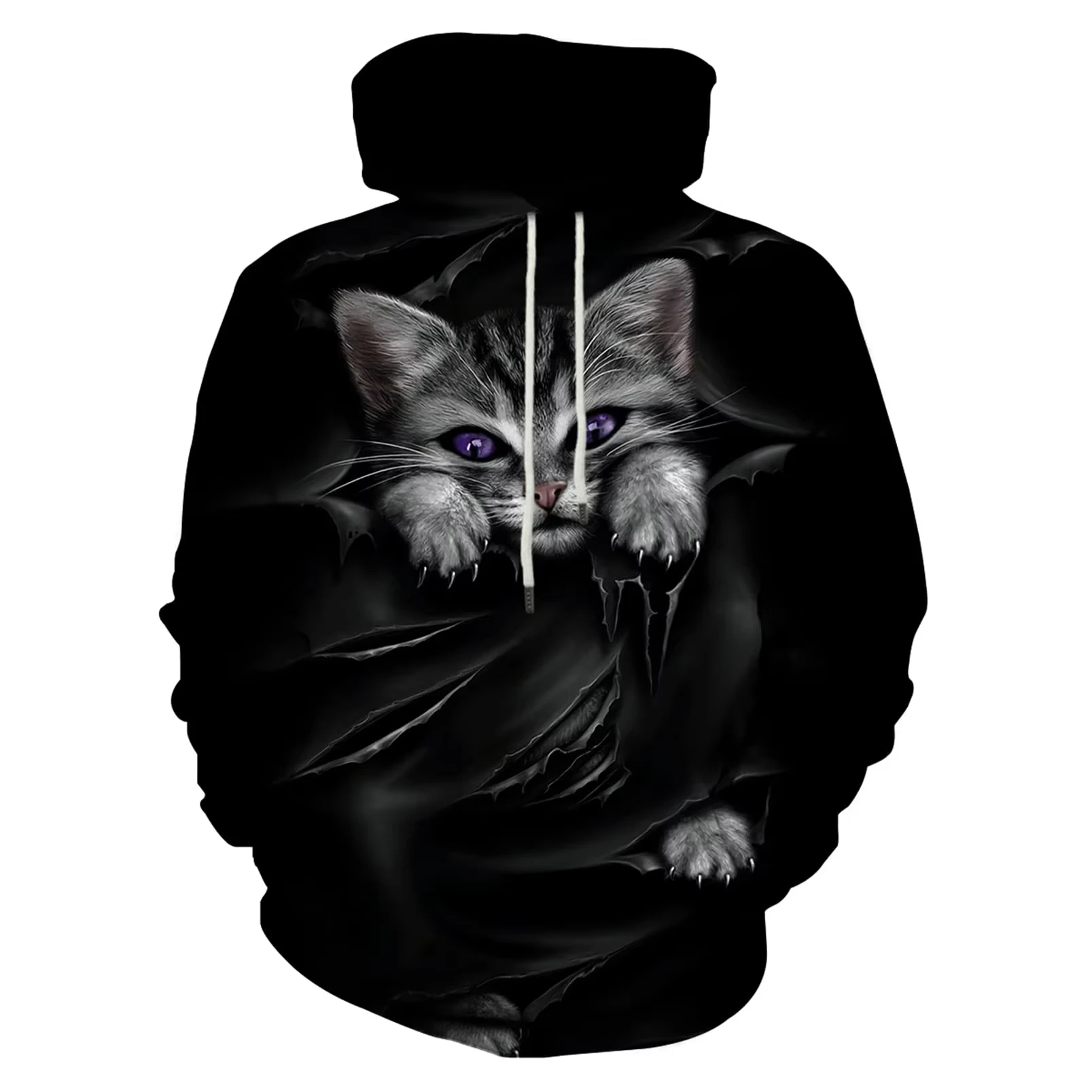 

Adult Halloween grab peripheral plush men's casual fashion versatile sweater digital printing 3D hooded sweater/