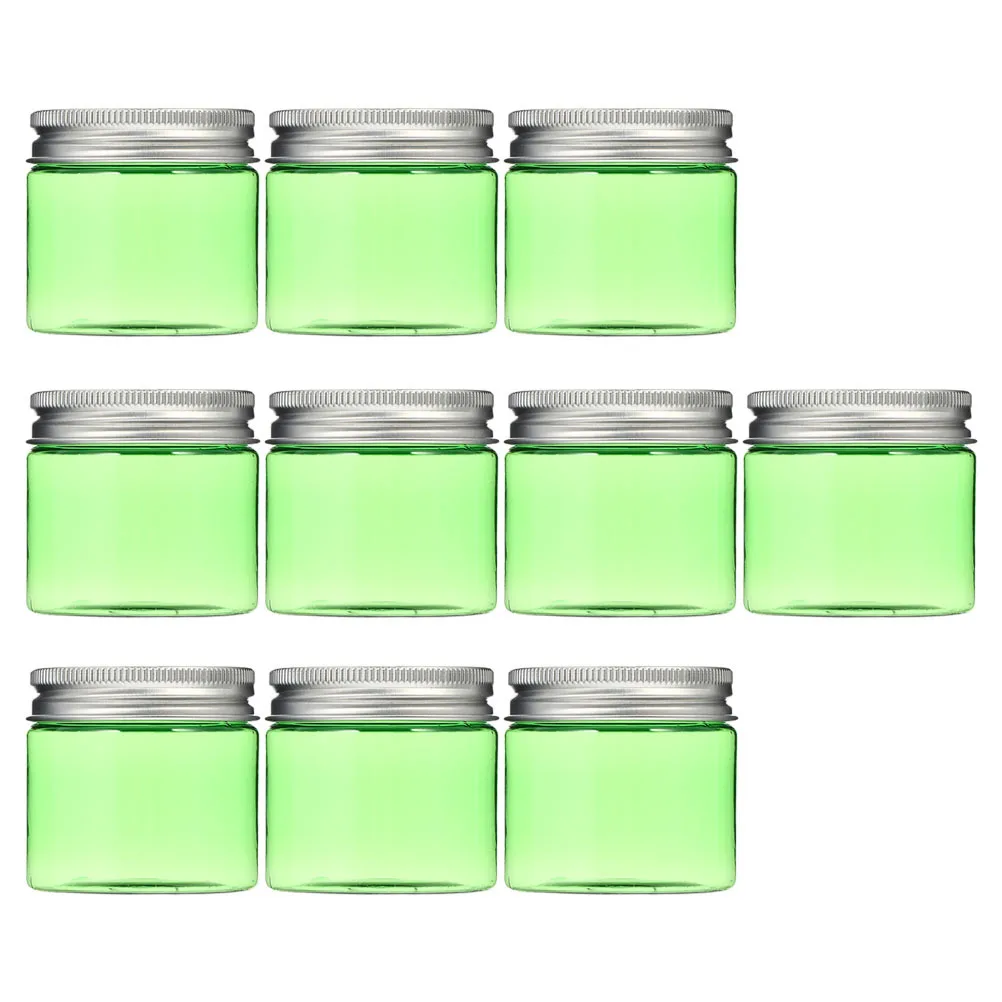 10 Uds. Contenedores vacíos de tarros de crema 50g caja dispensadora de plástico de almacenamiento de viaje portátil duradera y práctica