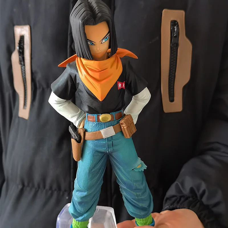 22cm Dragon Ball Z Anime Figure Android 17 18 Action Figures Cartoon Collection Model Toys For Children Christmas Gifts