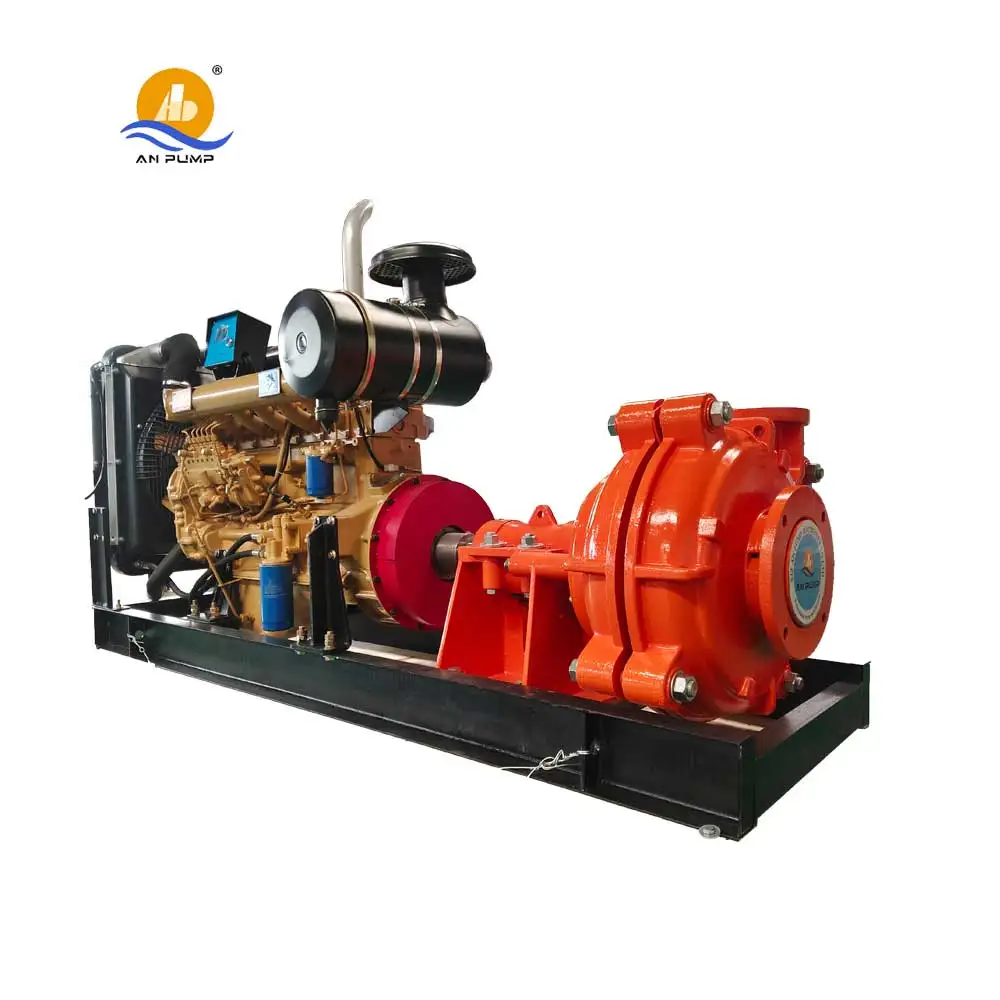 China Sand Mine Mineral Processing Horizontal Mining Coal Washing Heavy Duty Slurry Pump