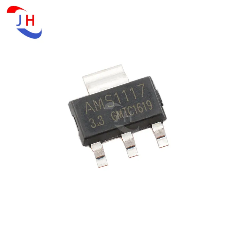 10PCS 새로운 AMS1117-3.3V AMS1117-1.2V 1.5V 1.8V 2.5V 5.0V AMS1117-ADJ 전원 IC 벅 IC 선형 레귤레이터 LDO SOT-223 패키지 칩