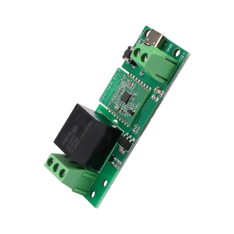 AB09-Ewelink 스마트 USB DC 7-32V 단일 채널 블루투스 WIFI 인칭 자동 잠금 무선 스마트 홈 릴레이 스위치 모듈