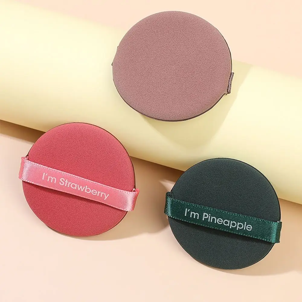 Éponge de maquillage bouffante cosmétique Double face fraise mignonne pour femmes