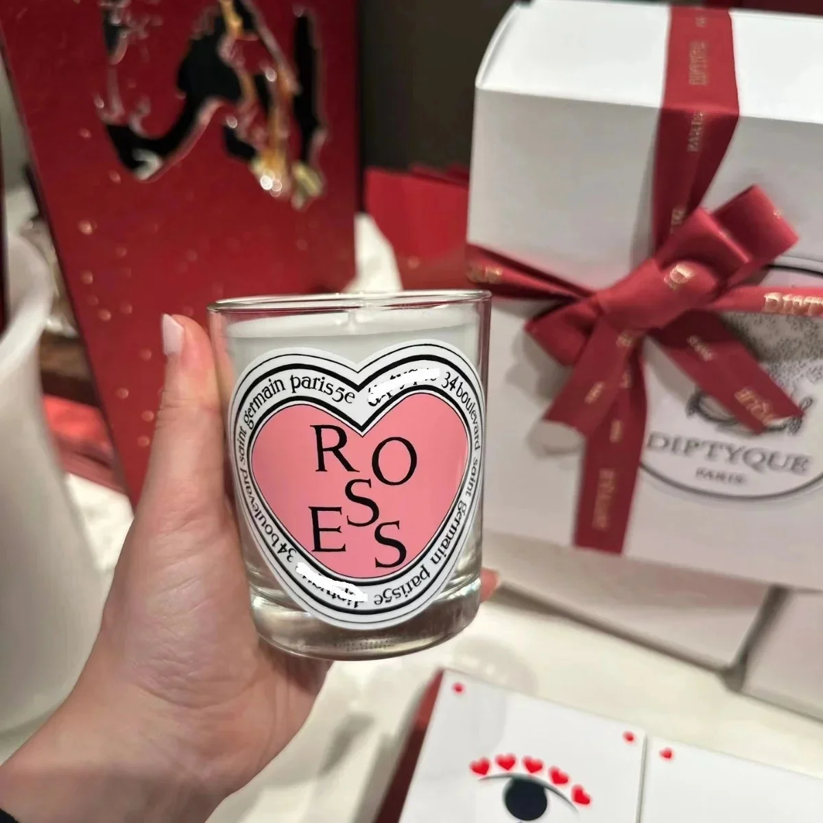 Romantische limitierte Diptyques Kerzen Sakura Duftkerze Licht Geschenk Hochwertige Aromatherapie Parfüm Aroma Home Decor