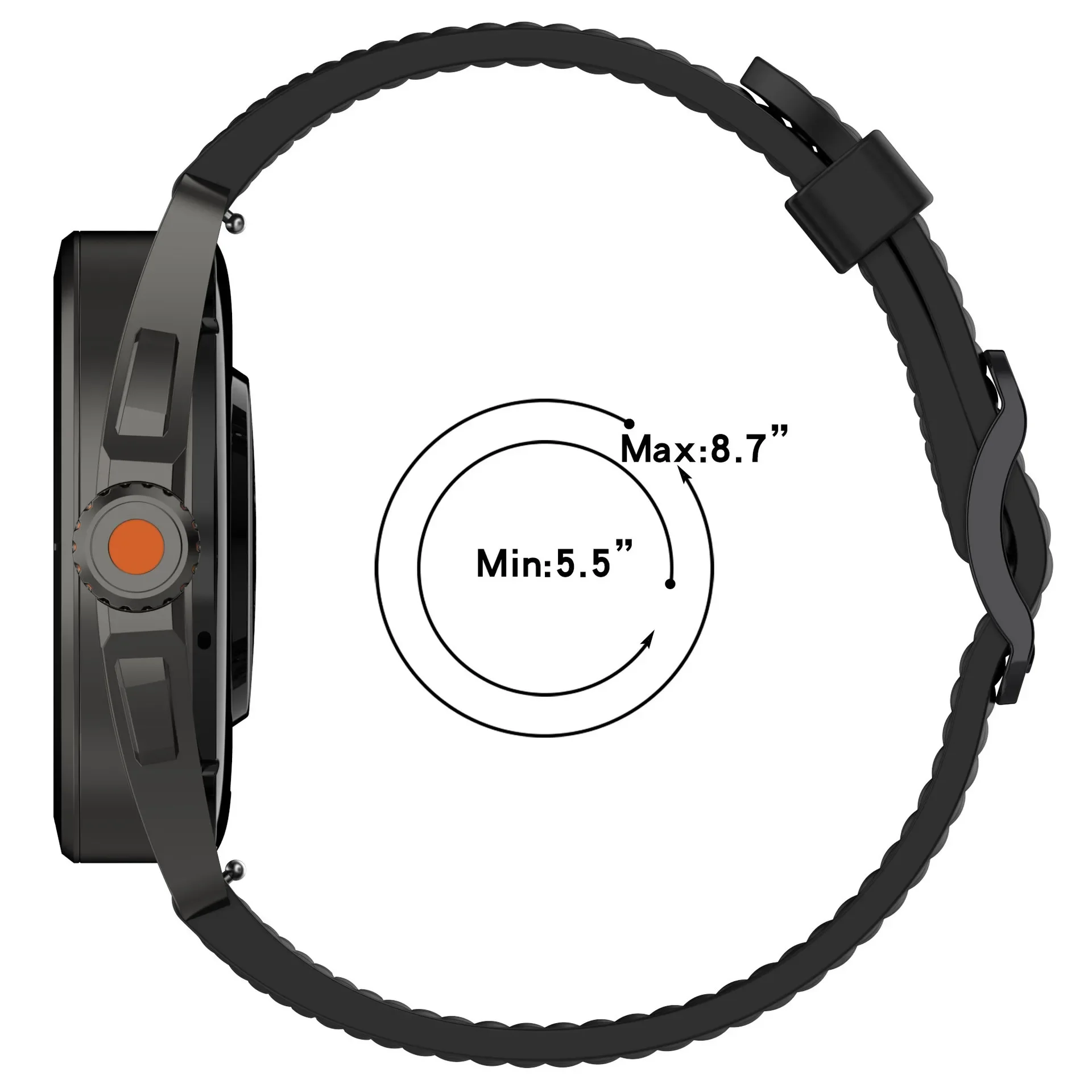 Correa de silicona líquida para Xiaomi Watch S4 S3 S2 S1 pulsera Original de Color para Huawei Watch GT5-4-5 Pro 46mm/Galaxy Watch 4 5 6 7