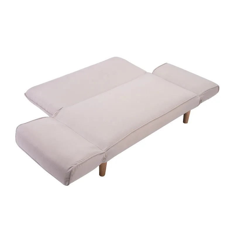 

Fabric sofa, compact double sofa, firm wooden stand