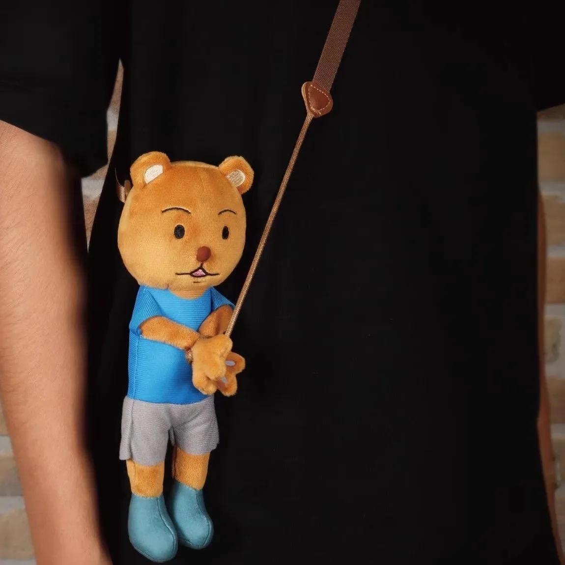 

Nichijou My Ordinary Life New Merch Bear Hug Arrest Style Doll Toy Crossbody Decor Collectible