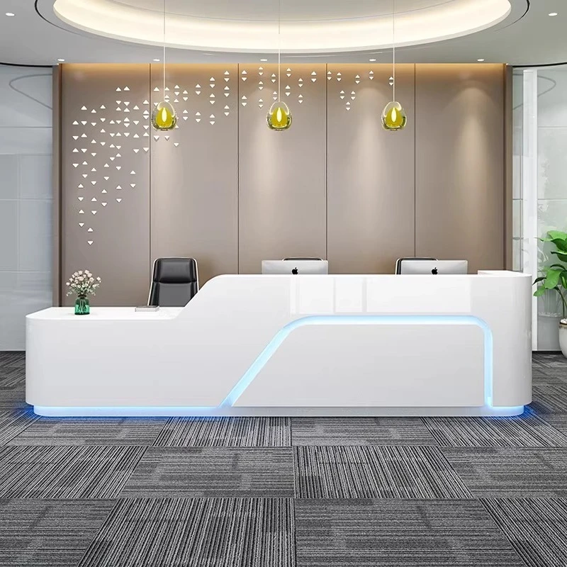 Mostrador de Recepción para Negocios, Tienda de Ropa, Moderno Mostrador de Información, Mostrador de Caja, Recepción, Muebles de Belleza
