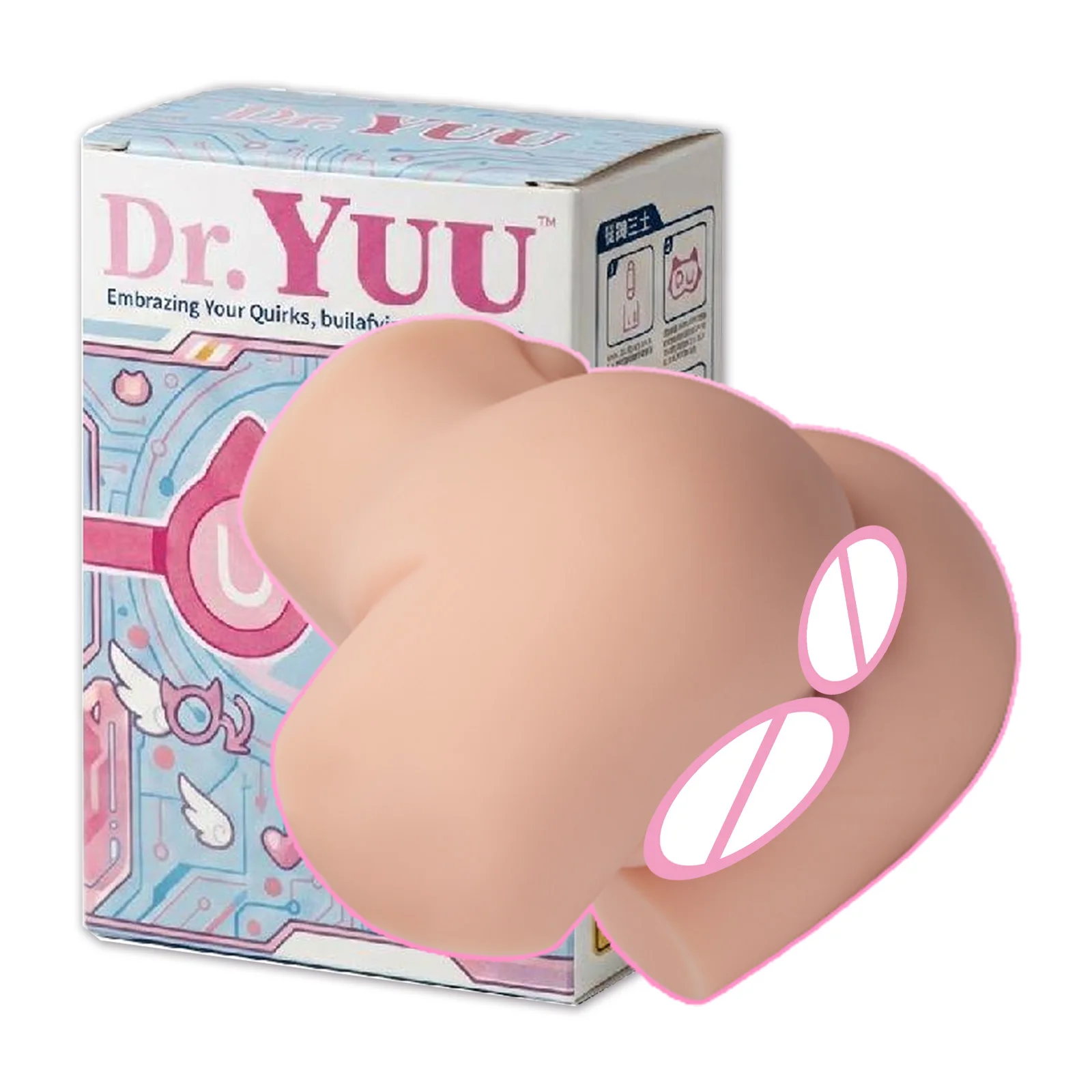 YUU Slow Play Butt Men Masturbator Anime Pussy Sex Doll Ass Real Vagina Anal Masturbation Cup Sex Toys for Men Stamina Exercise