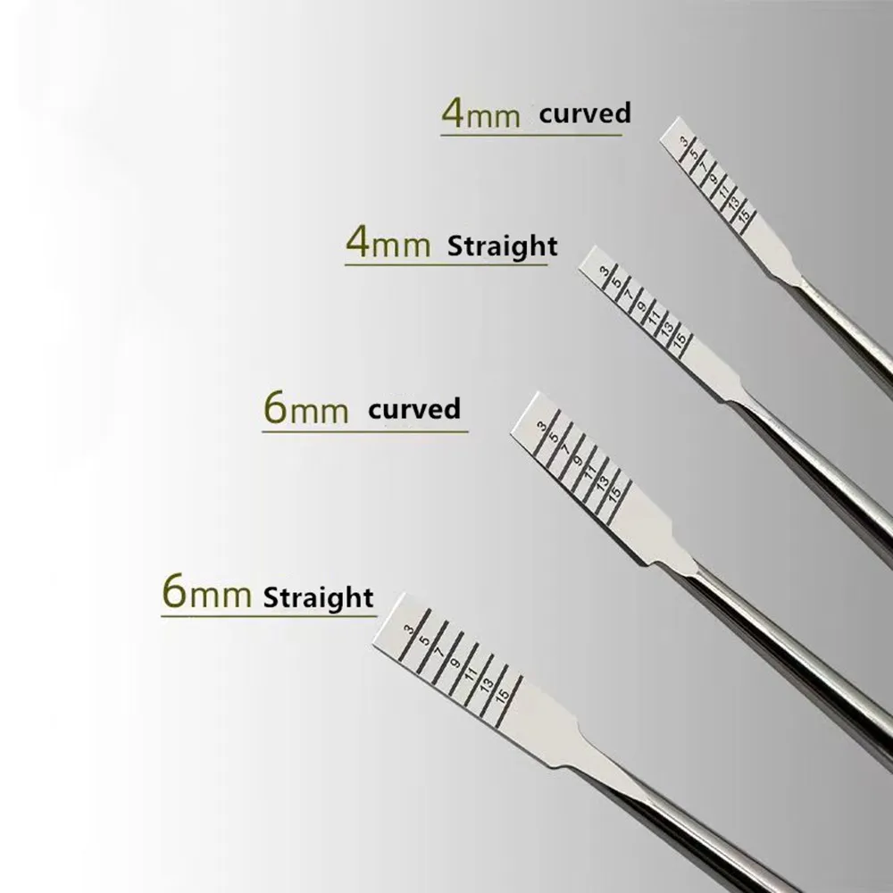 4Pcs/Set Dental Implant Ochsenbein Chisel Tooth Bone Knife Bone Split Grafting Luxating Root Tooth Elevator