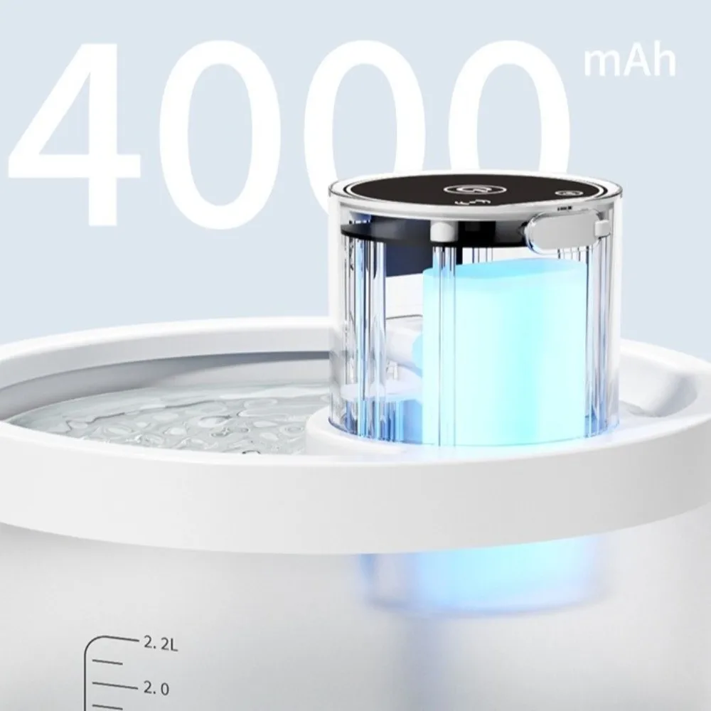 

2.2L Capacity Pet Water Fountain 2 Modes Motion Sensor Automatic Water Fountain Filtering Ultra Quiet Cat Water Dispenser