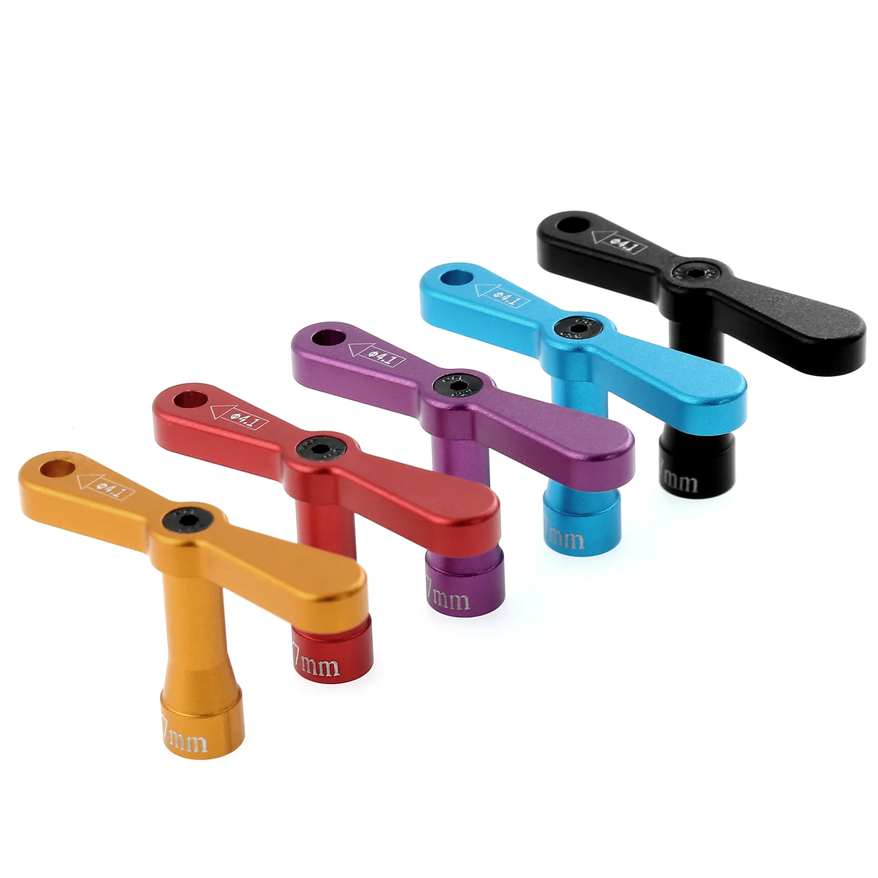 7mm RC Wheel Nut Sleeve Wrench for HSP M4, Anti-Scratch Nylon Tool for Model Car Rim, Secure Installation Tool
