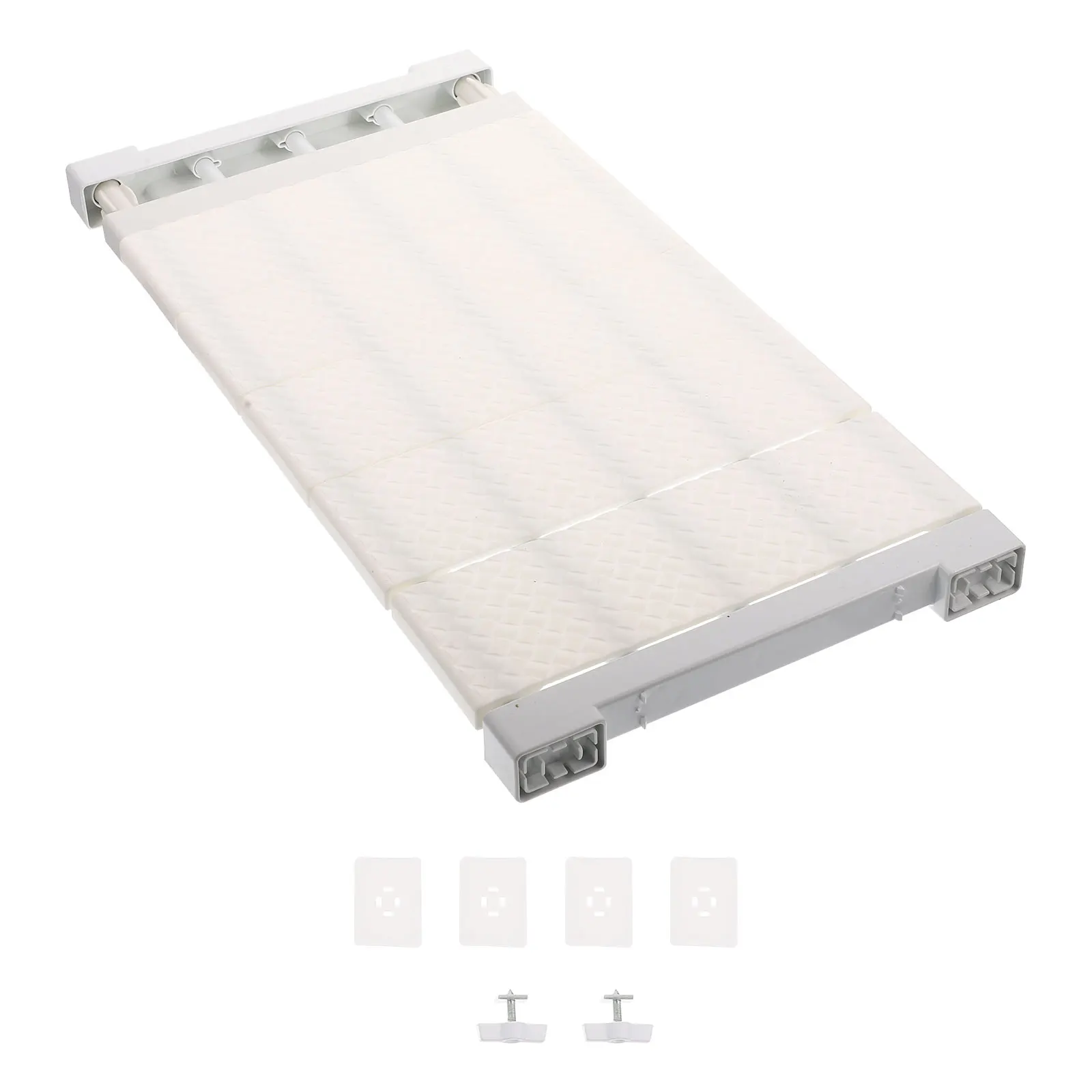 

Retractable Wardrobe Shelf 50 80CM 24CM Wide Closet ganizer ABS Material Tension Rack Storage Solution Household