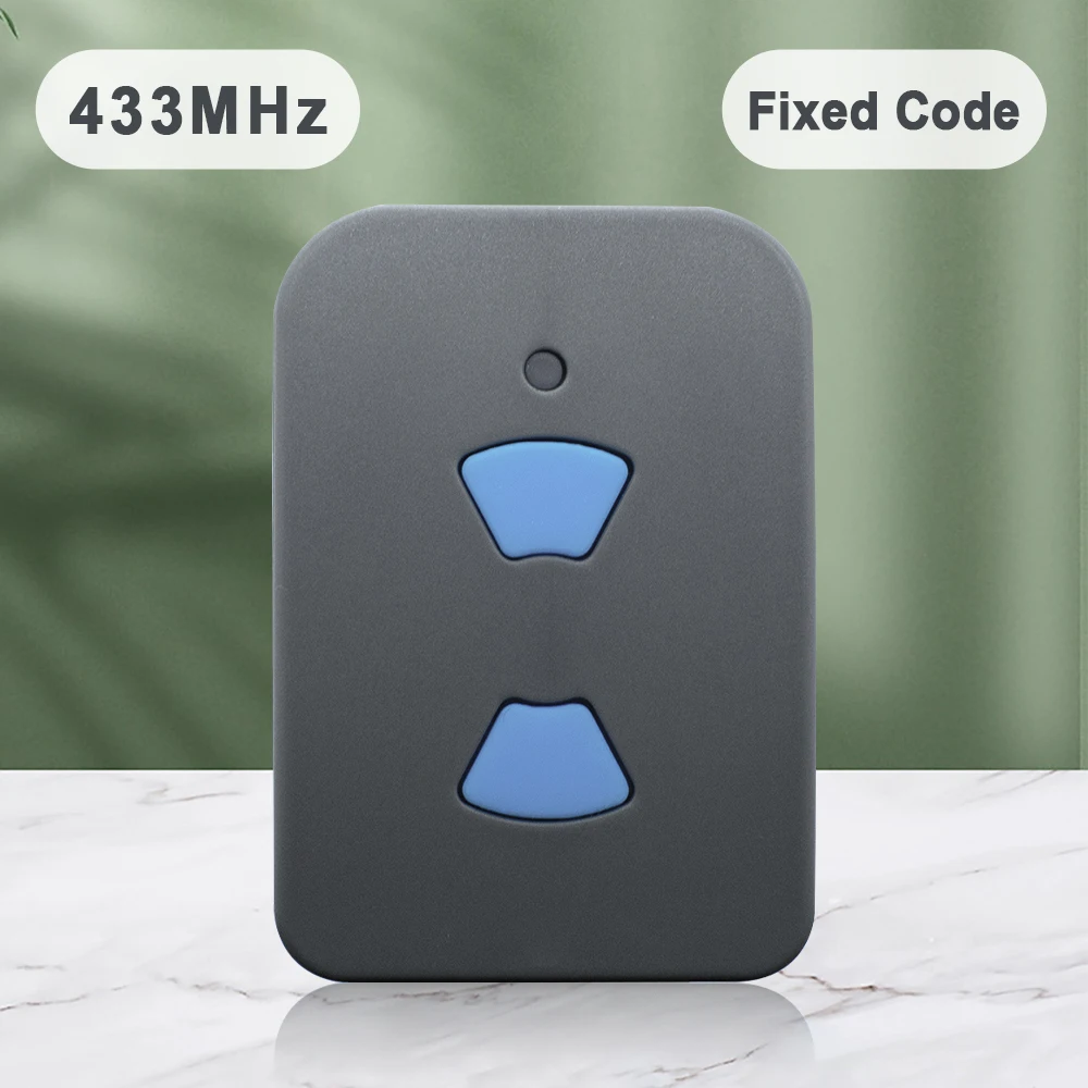 433MHz Fixed Code Garage Gate Opener Remote Control Duplicator For ERREKA LUNA2 LUNA3 RESON1 RESON2 Handheld Transmitter Command