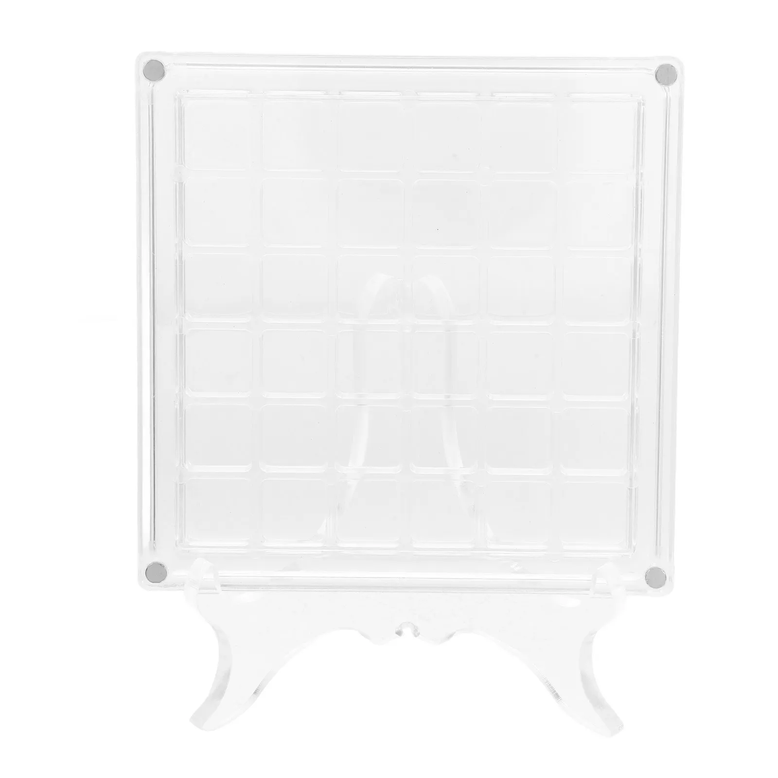 

1Set Acrylic Magnetic Display Box Small Seashell Multi-Grid Storage Case Transparent Gemstones Holder Seashell Display Box