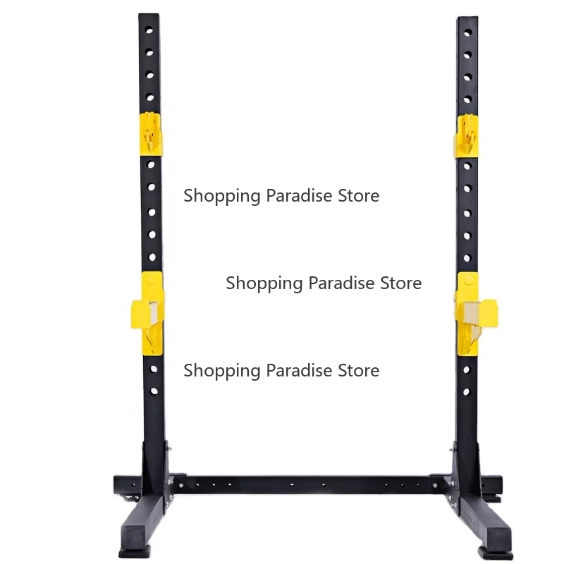 Adjustable Squat Rack Gym Fitness Workout Equipment - Home Gym Strength Training Power Rack Multi-Function Weightlifting Stand