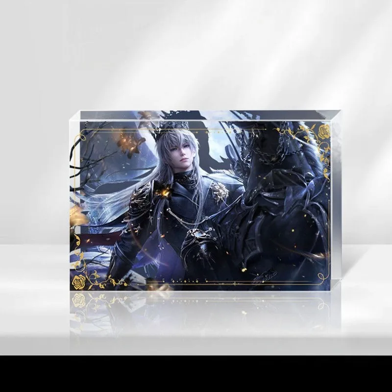 Regalos de Navidad y Año Nuevo Amor y espacio profundo Personaje Rey Oscuro ‌ Xavier Tarjeta Acrílica Ladrillo Soporte Transparente Modelo Escritorio