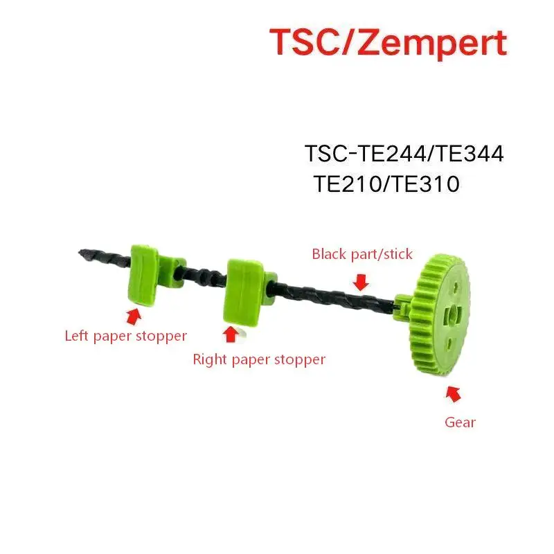New Left & Right Paper Guide Stopper Gear for TSC TE244 TE344 TE210 TE310 Thermal Barcode Printer Spare Parts