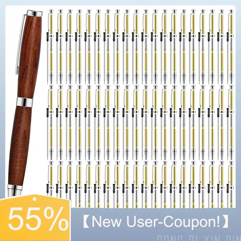 

Happy New- 60Pcs Twist-Out Pen Kit For Woodturn 7Mm Slim Pen Bulk With Refill Pack Woodturn Projects For DIY Crafts