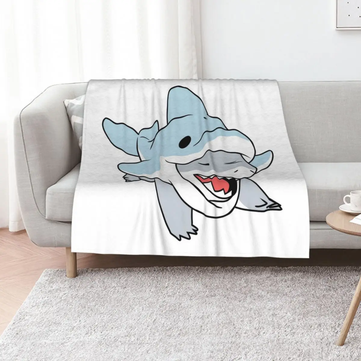 

Jeff The Landshark Throw Blanket bed plaid For Sofa Thin Personalized Gift Bed covers Blankets