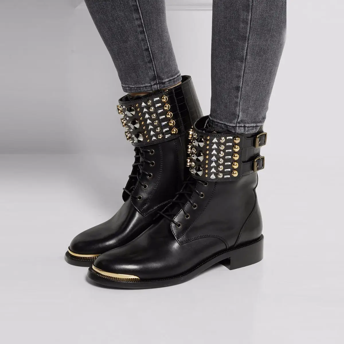 

Bla Flat Bot Ankle Boots Large Size Ladies ort Faion Boots Home Supply Casual round Toe Low Heel Rubber Outsole