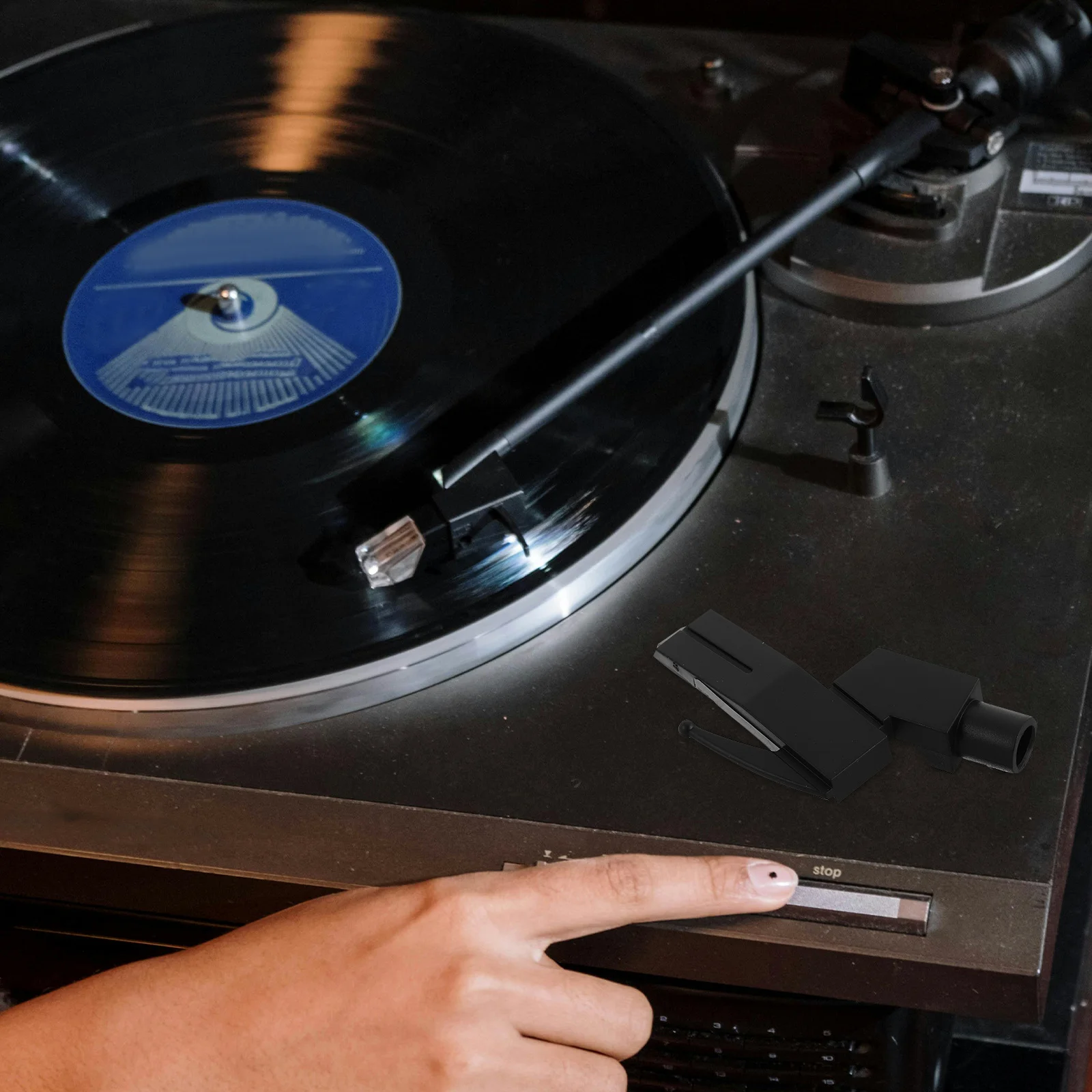 Accessorio per giradischi con guscio stilo Robusto supporto in plastica per ago fonografo Parti per giradischi con prestazioni affidabili per vinile