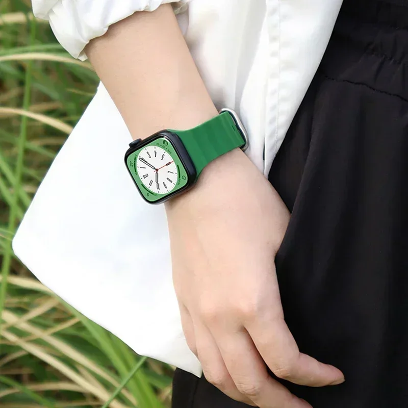 Ocean strap For Apple Watch Ultra 2 Band 49mm 9 8 7 45mm 41mm Silicone Bracelet Wristband iWatch 10 6 5 4 3 SE 44 40mm 42mm band