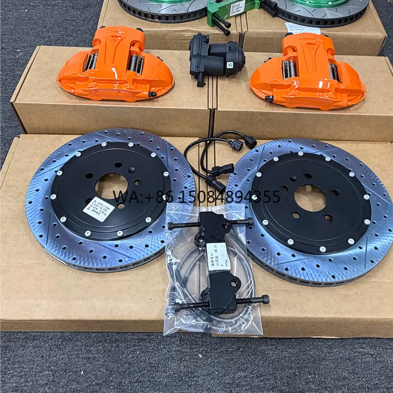 

EPB 4Pot Big Brake Caliper Kit, Electronic Parking Brake, Performance Sedan S4 S5 S6 Upgrade Mod Custom Parts