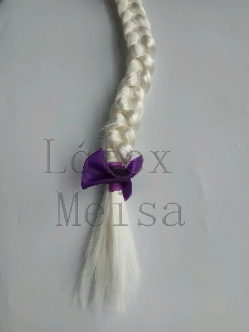 Capots en latex Zentai violet avec décoration Pigtal avec bouche et yeux ouverts pour femme