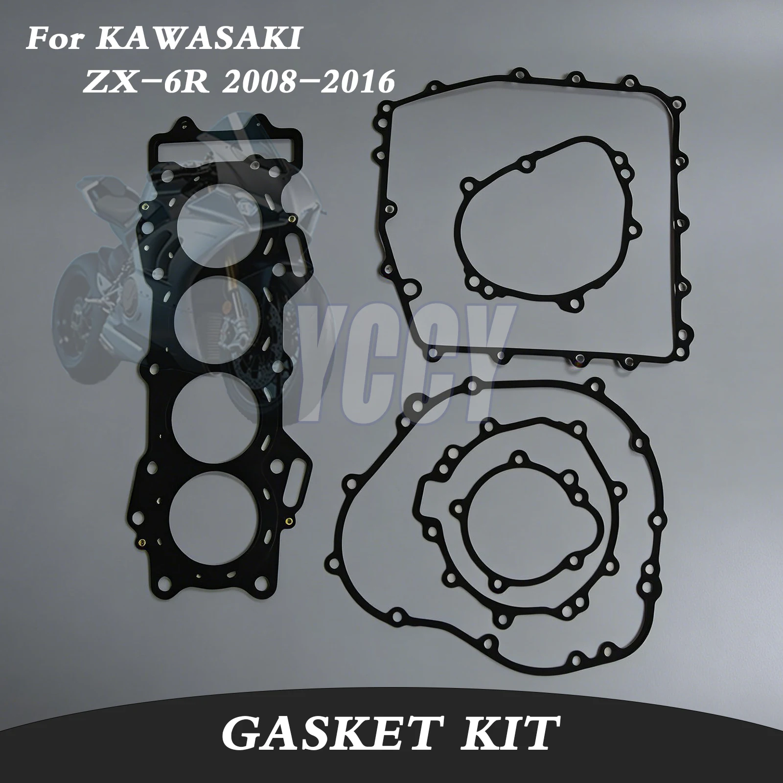 

Несъемный комплект прокладок двигателя мотоцикла, комплект для восстановления для KAWASAKI ZX-6R 6R ZX6R 2008-2016, СОВЕРШЕННО НОВАЯ запасная часть для мотоцикла