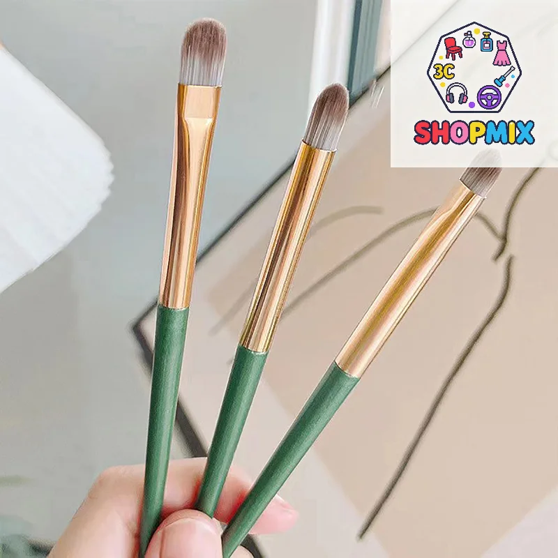 3PCS Eye Shadow Detail Brushes Tool Set Cosmetic Highlighter Lying Silkworm Smudge Soft Hair Brush Blush Beauty Makeup