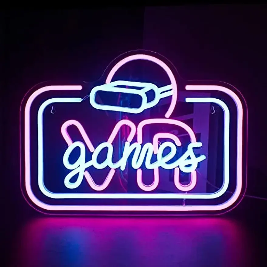 

Vr Game Neon Signs, Led Signs, Neon Sign for Wall, Dimmable USB Powered for Boys Room, Bedroom, Game Room, Living Room Boys Gift