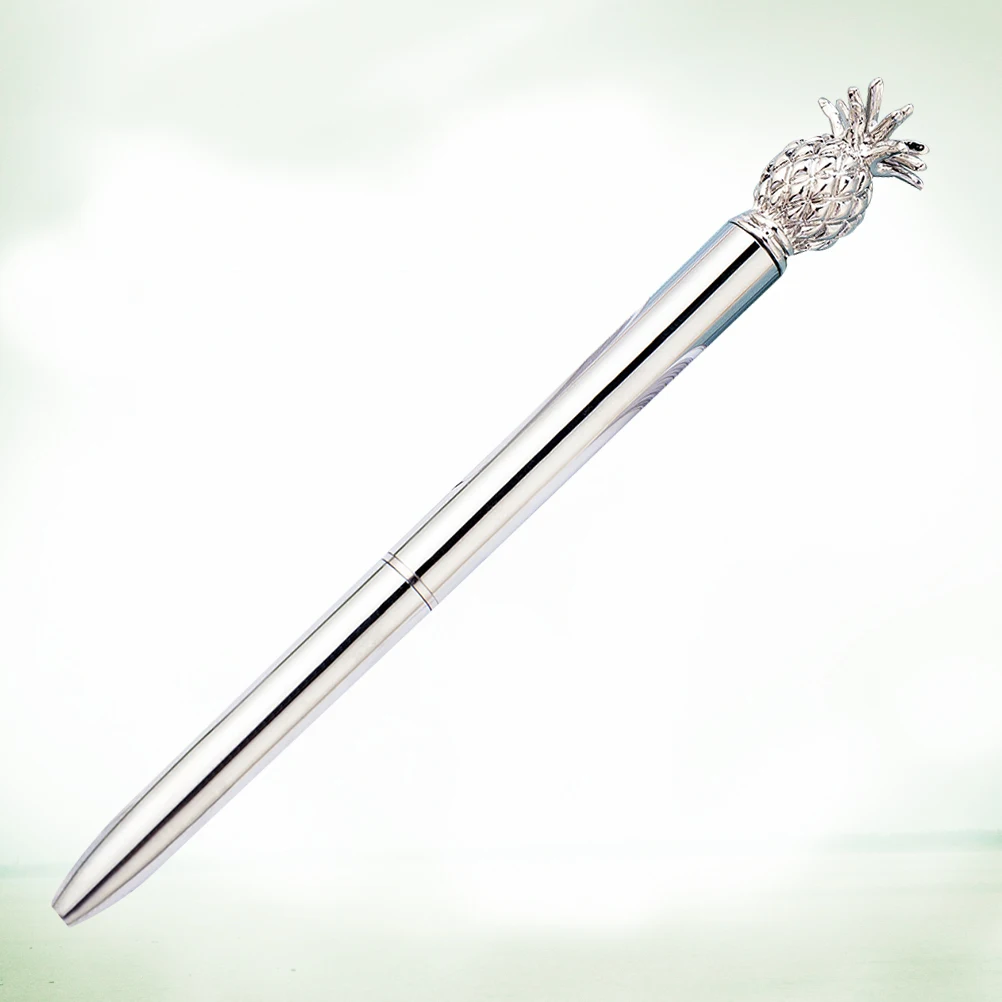 

Гальваническая золотая светоотражающая ручка, гелевые чернила, шарик-ролик, креативный дизайн с ананасом, школьные принадлежности, шариковая ручка, красочные чернила