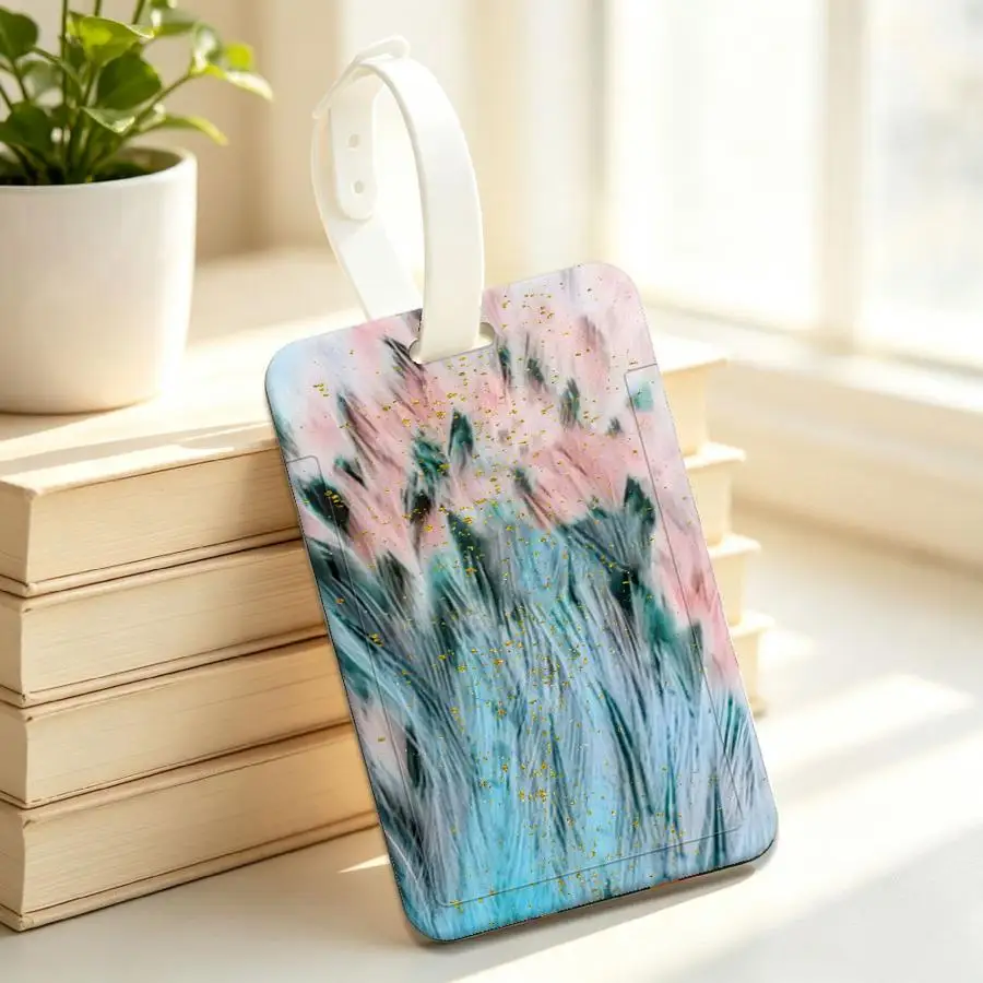 Creative Fuzzy Patterns 1pc Multi functional Student Bus ID Card Nurse Badge Card Protective Cover Lanyard cable tie Luggage tag