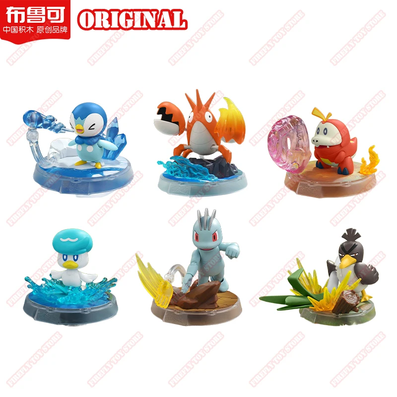 Original pokemon animação jogo periférico brinquedos CV-S fuecoco corphish montagem móvel anime modelo de ação figuras coleção