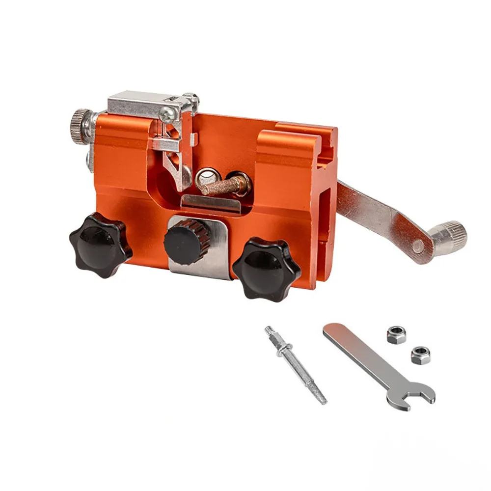Portable Chainsaw Sharpener Jig Quick Grinding Hand Crank Chainsaw Sharpener Kit Sharpening Stone Mini Size Chain Sharpener
