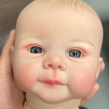 19 inch Already Painted Reborn Baby Doll Kits Many Detailed Juliette Veins Fabric Body and Eyes Unassembled Doll Parts