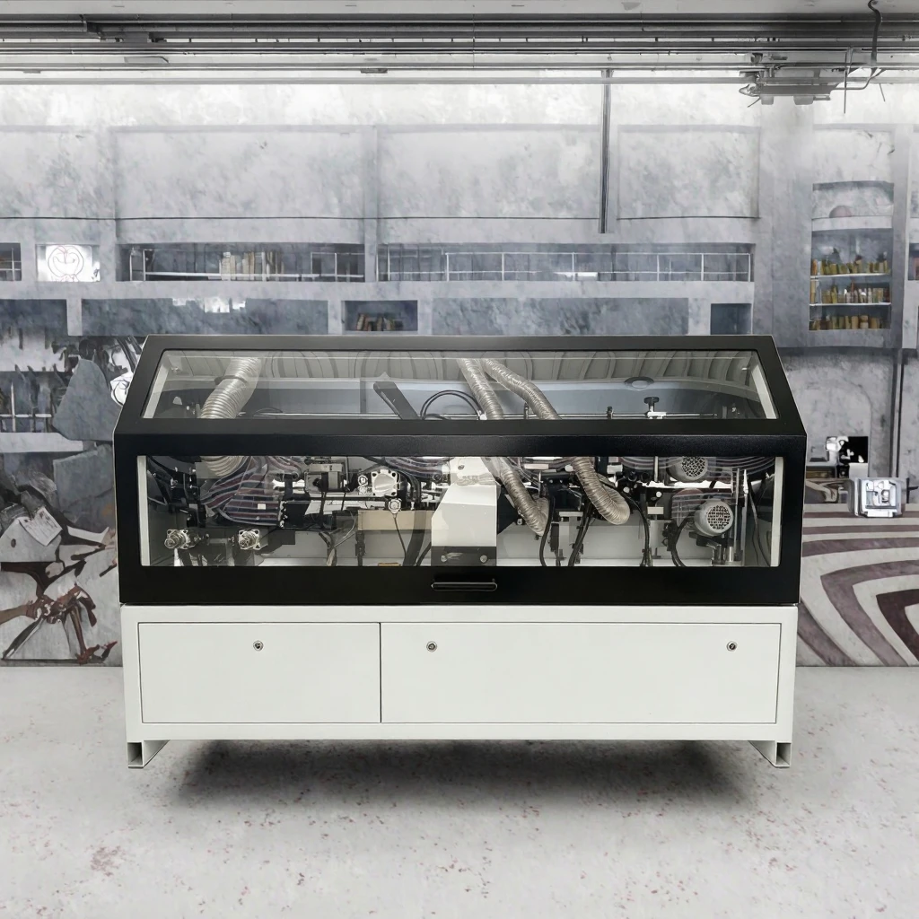 Compact Edge Banding Machine 2.9m with 8 Functions Automatic Edge Bander with Pre Milling Corner Rounding Trimming